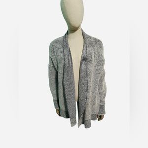 Anthropologie Sleeping In Snow Wool Blend Gray Open Cardigan Size XS/S